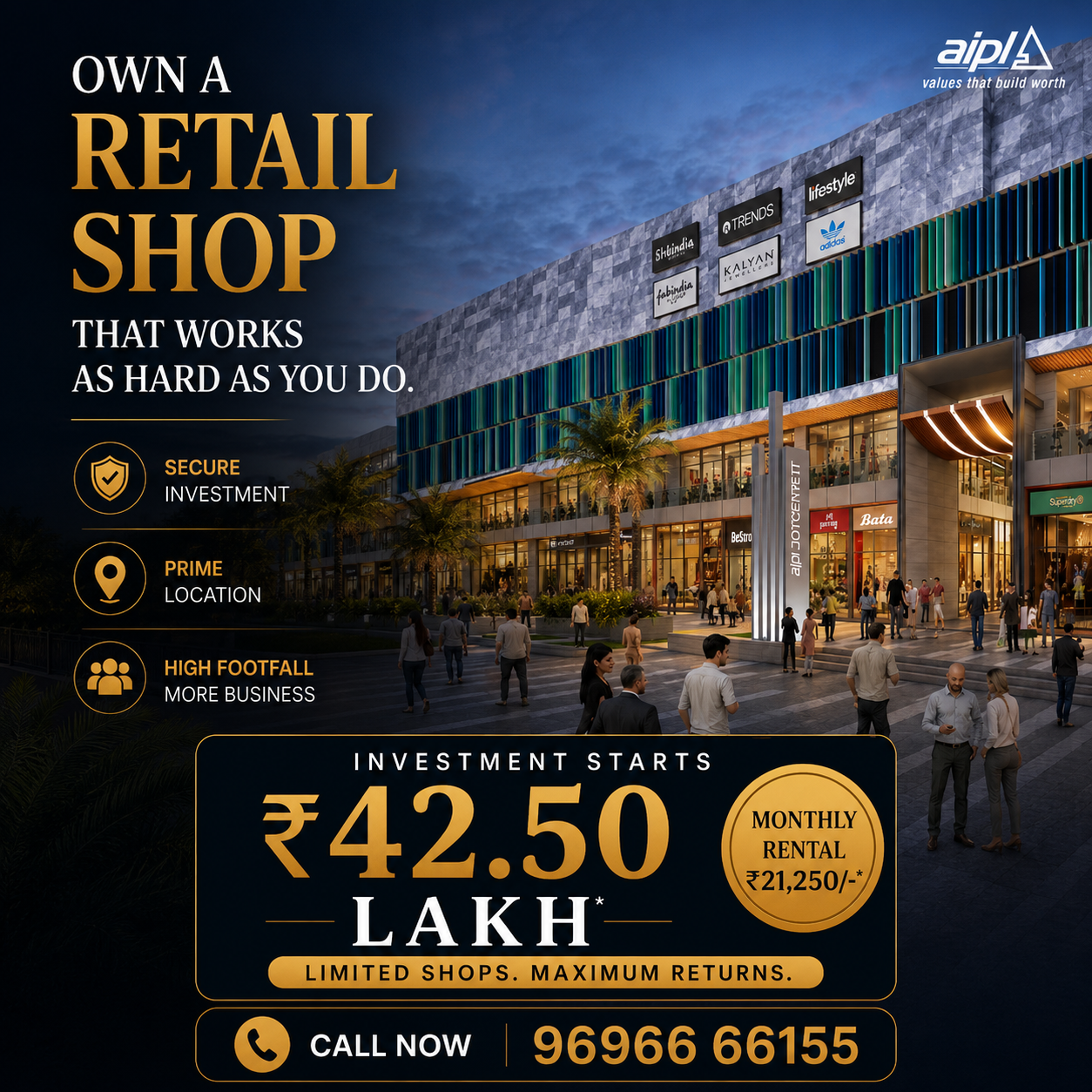 Preleased shops in Gurgaon